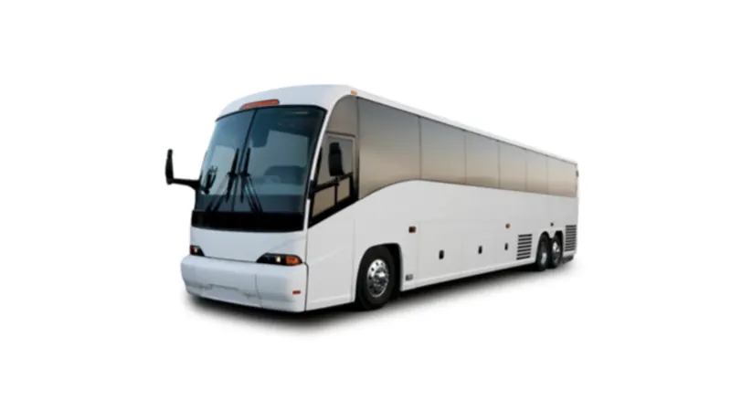 White motor coach bus